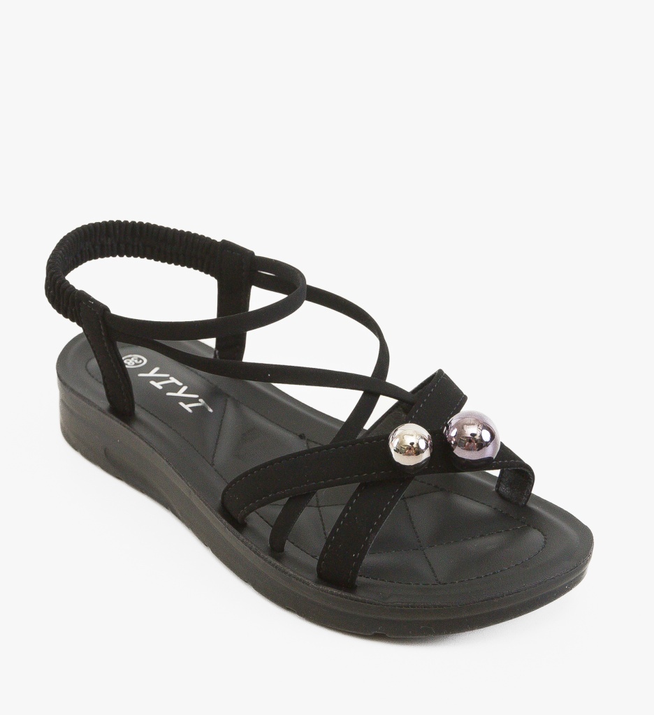 Sandale Dama Celest Negre | Eleganță și Confort - imagine 6