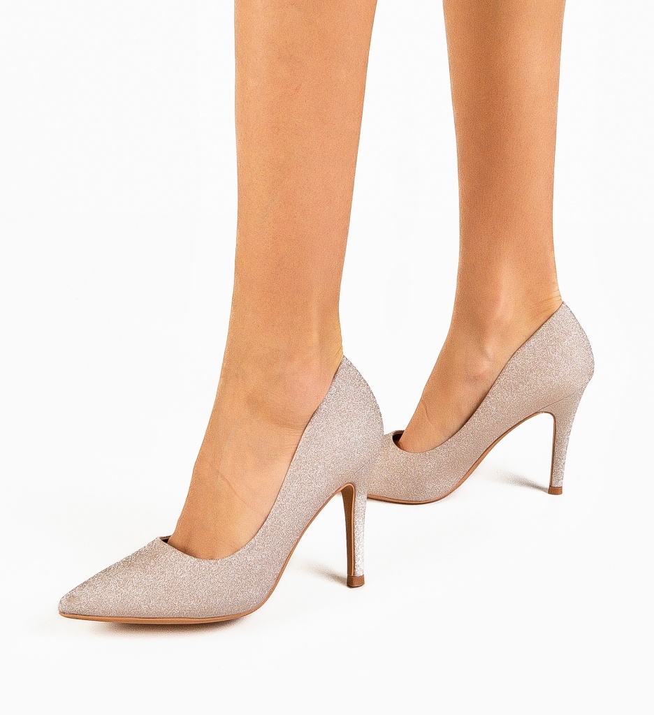 Pantofi Tenarus Aurii 2 - Eleganță și Stil - imagine 2