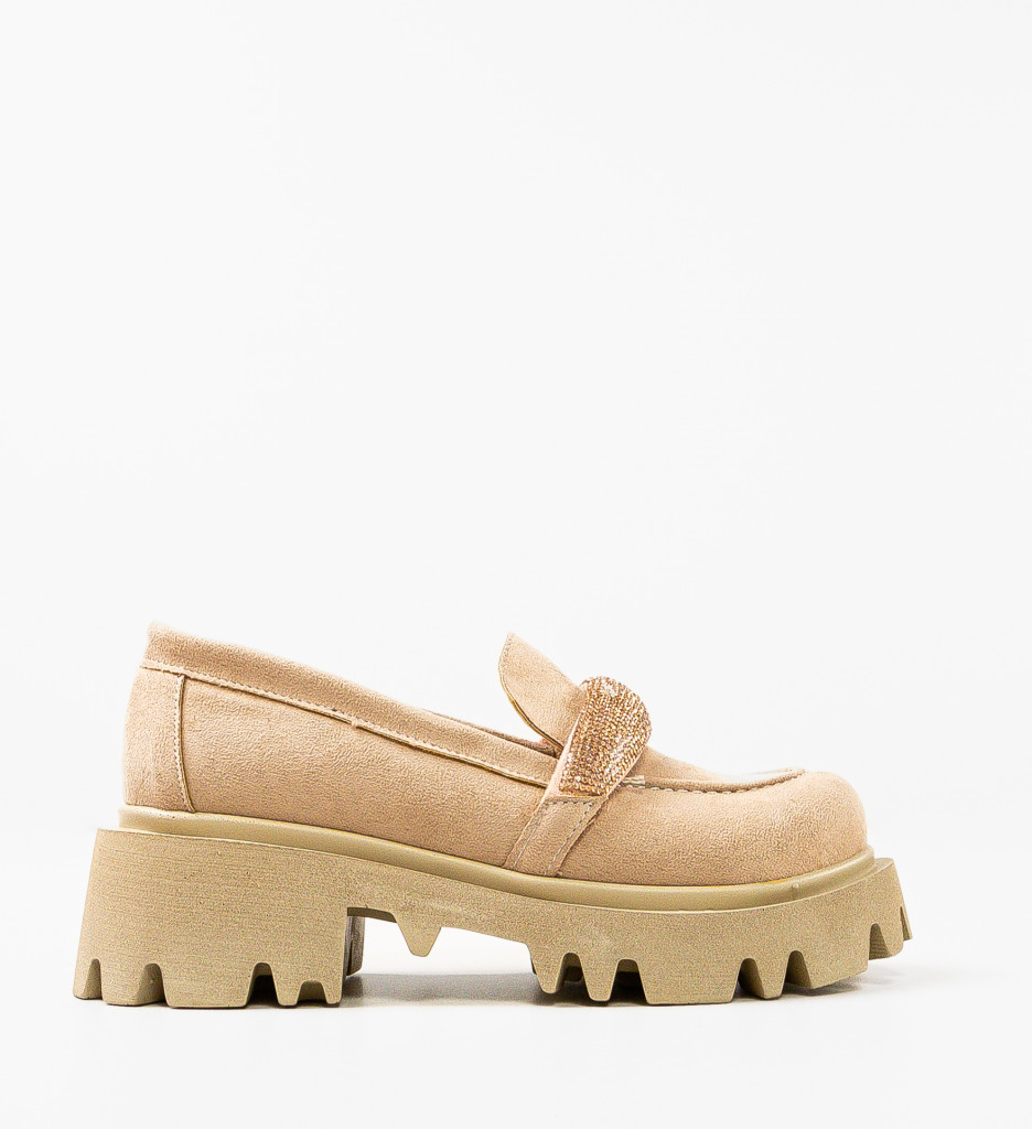 Pantofi Casual Spikez Bej - Confort și Stil - imagine 4