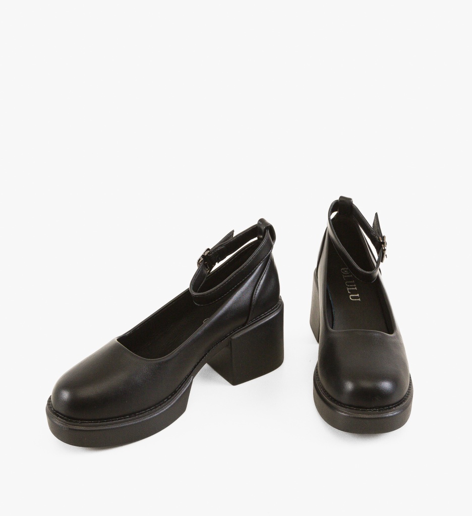 Pantofi Grima Negri cu Toc - Eleganță Absolută - imagine 6