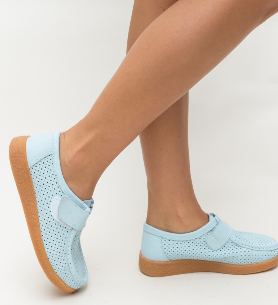 Mocasini Dambo Albastri Casual - Confort Zilnic