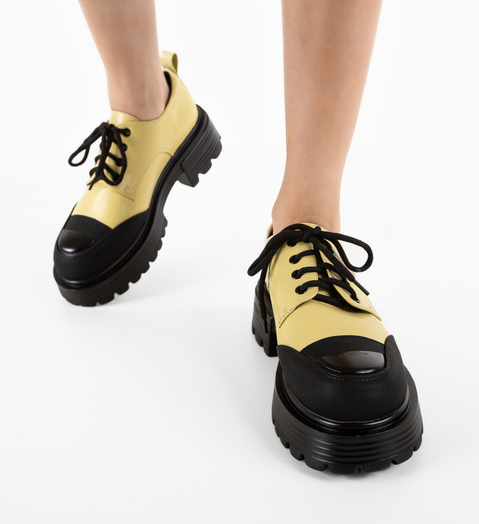 Pantofi Casual Dama Mert Galbeni | Confort și Stil - imagine 2
