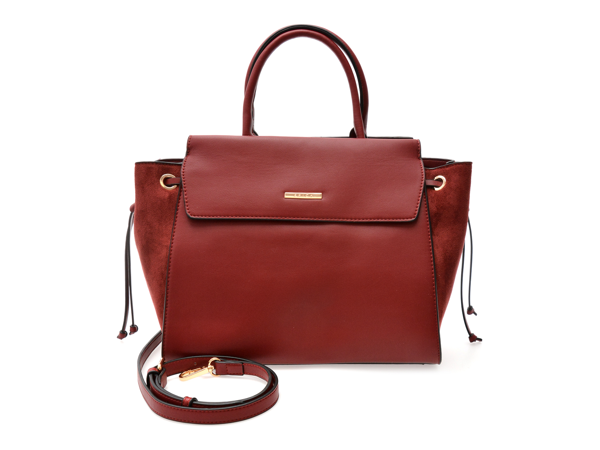 Geanta Epica Rosie din Piele Ecologica