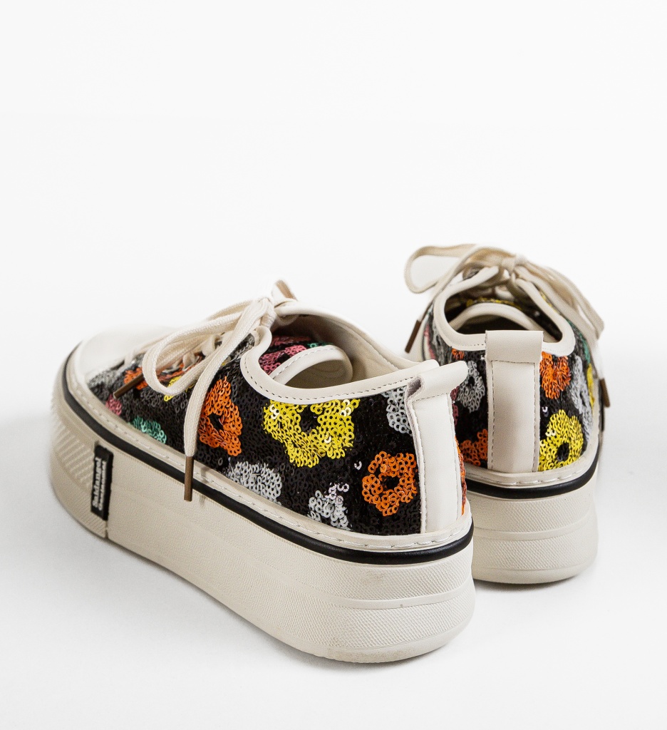 Sneakers Dama Paieta Negri | Stil Sport Eleganta - imagine 7