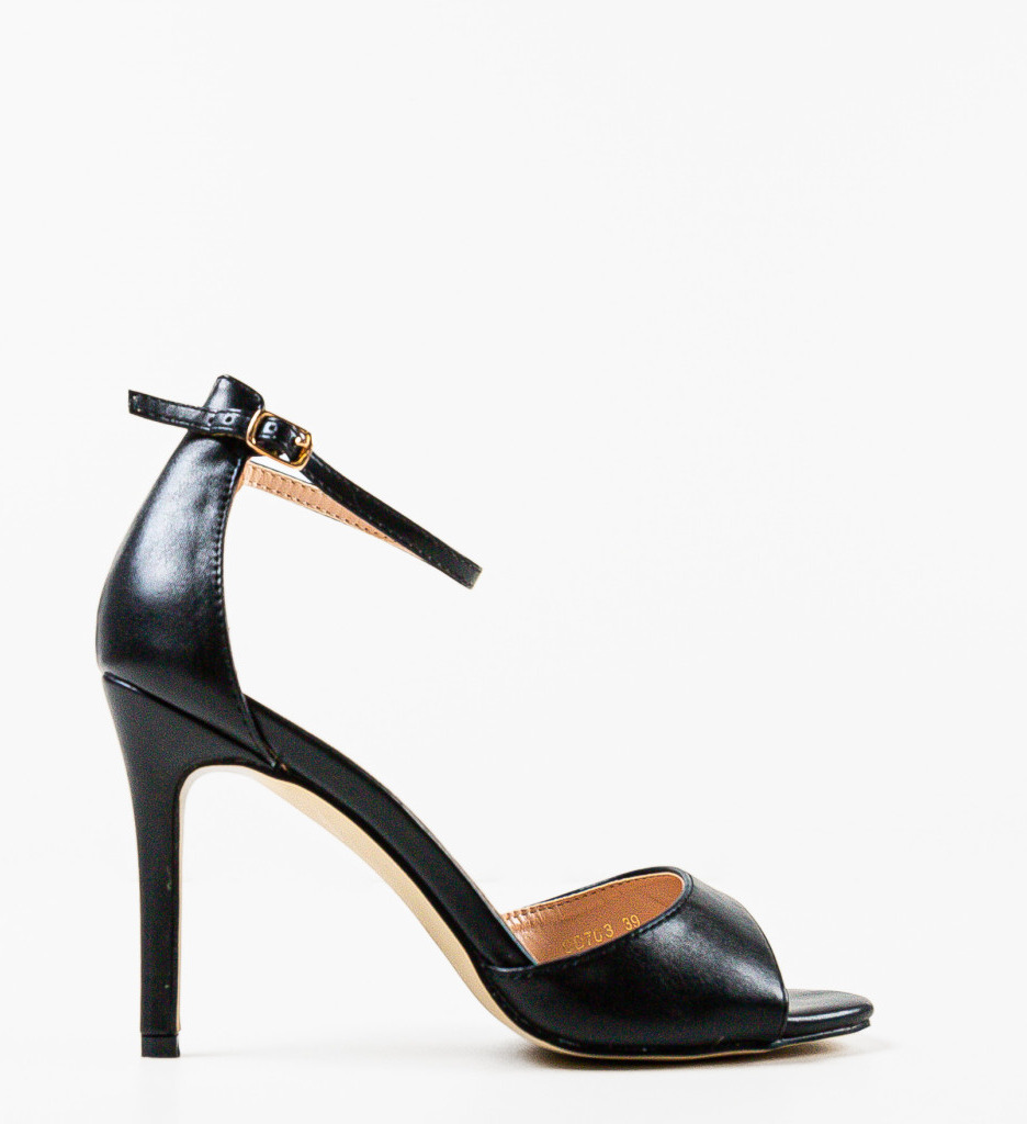 Sandale Toc Moroilo Negre - Eleganță Asigurată - imagine 5