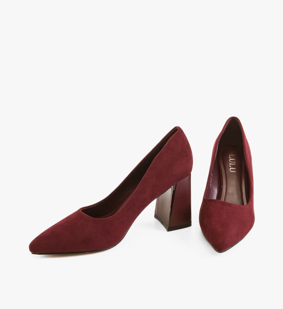 Pantofi cu Toc Nimua Grena | Eleganță Feminină - imagine 5