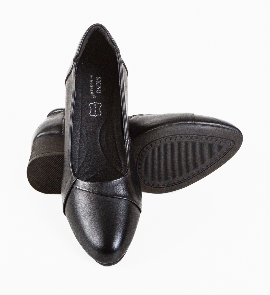 Pantofi cu Toc Hebba Negri | Eleganță și Stil - imagine 4