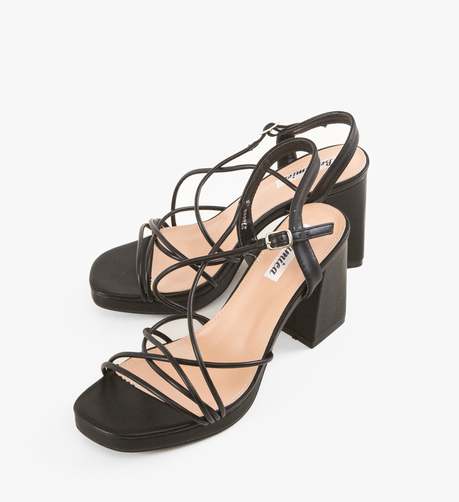 Sandale cu toc Gonzalez Negre - Eleganță și Stil - imagine 5