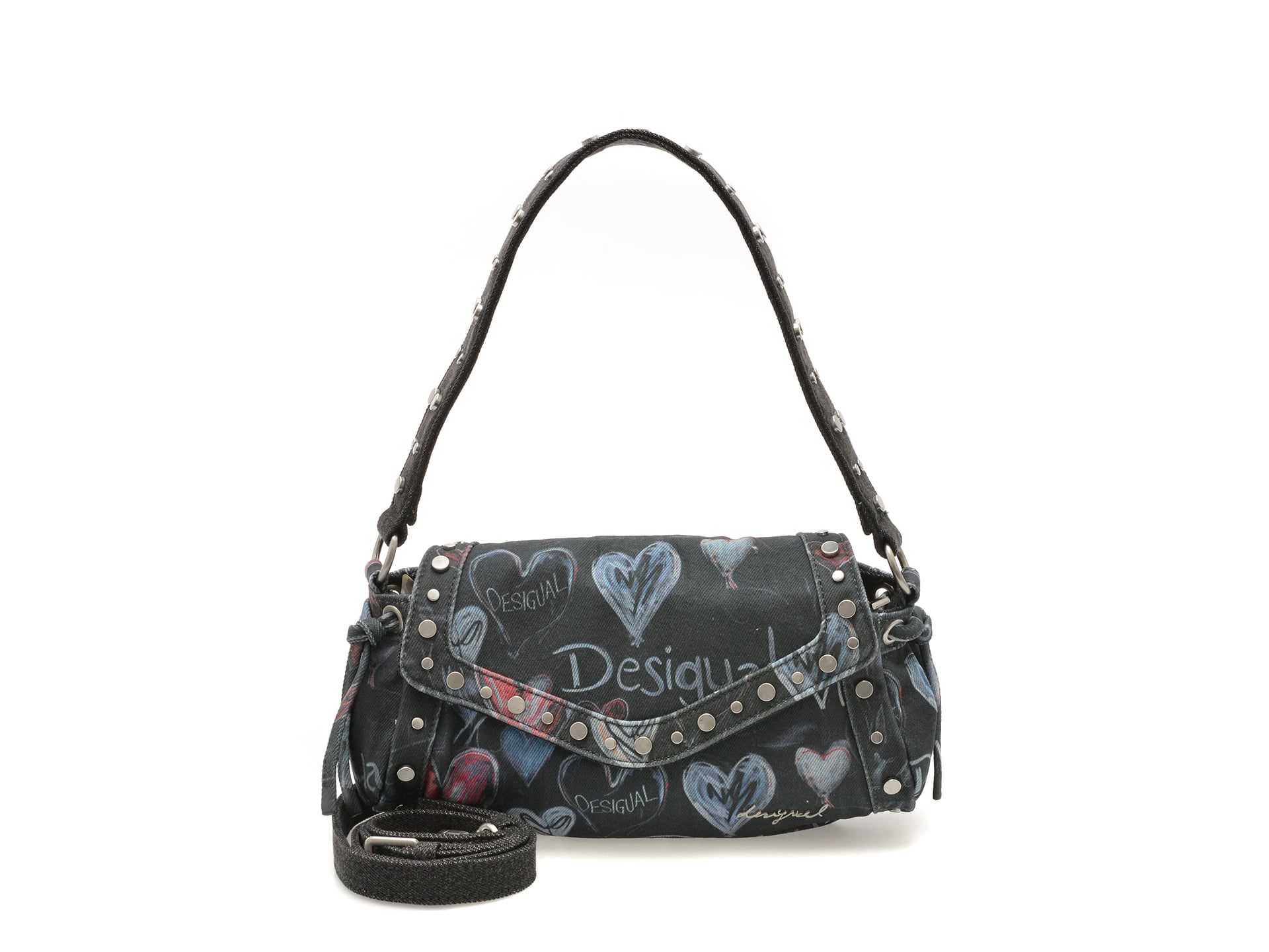 Geantă Desigual Textil SAXA57 Bleumarin