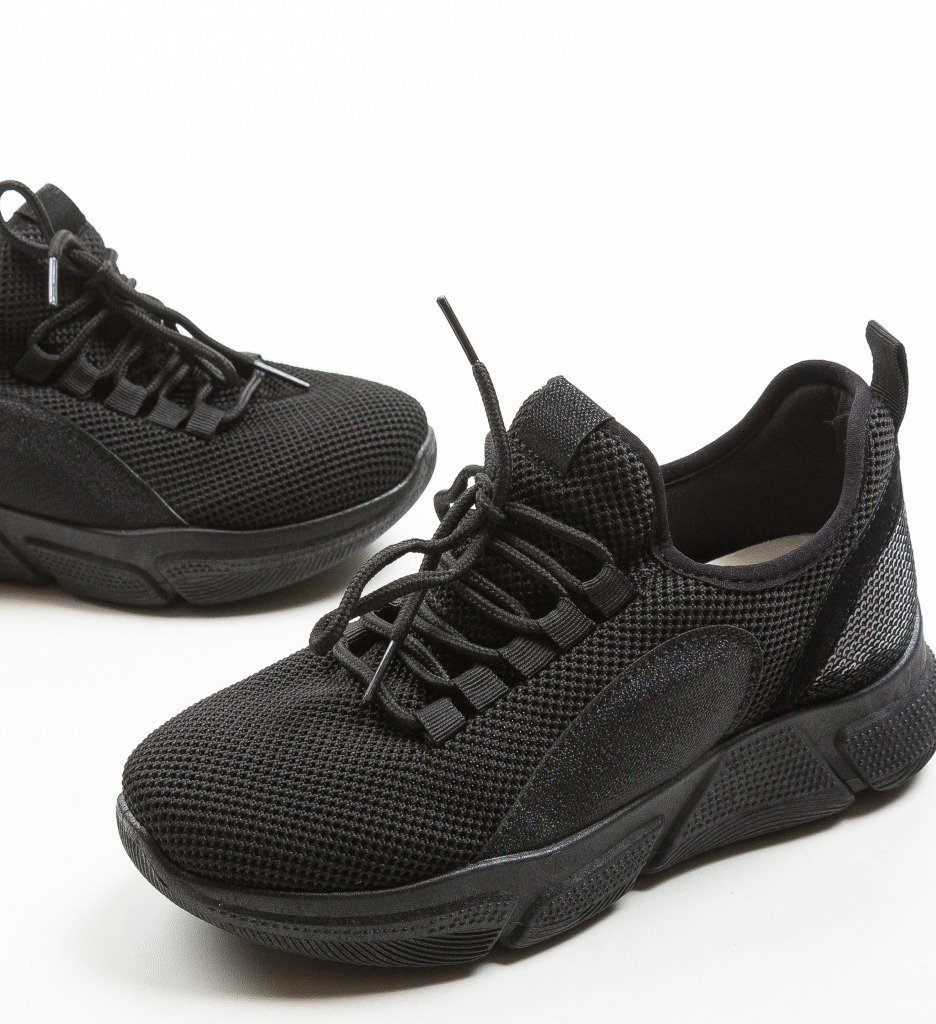 Recrada Pantofi Sport Negri - Confort Zilnic - imagine 6