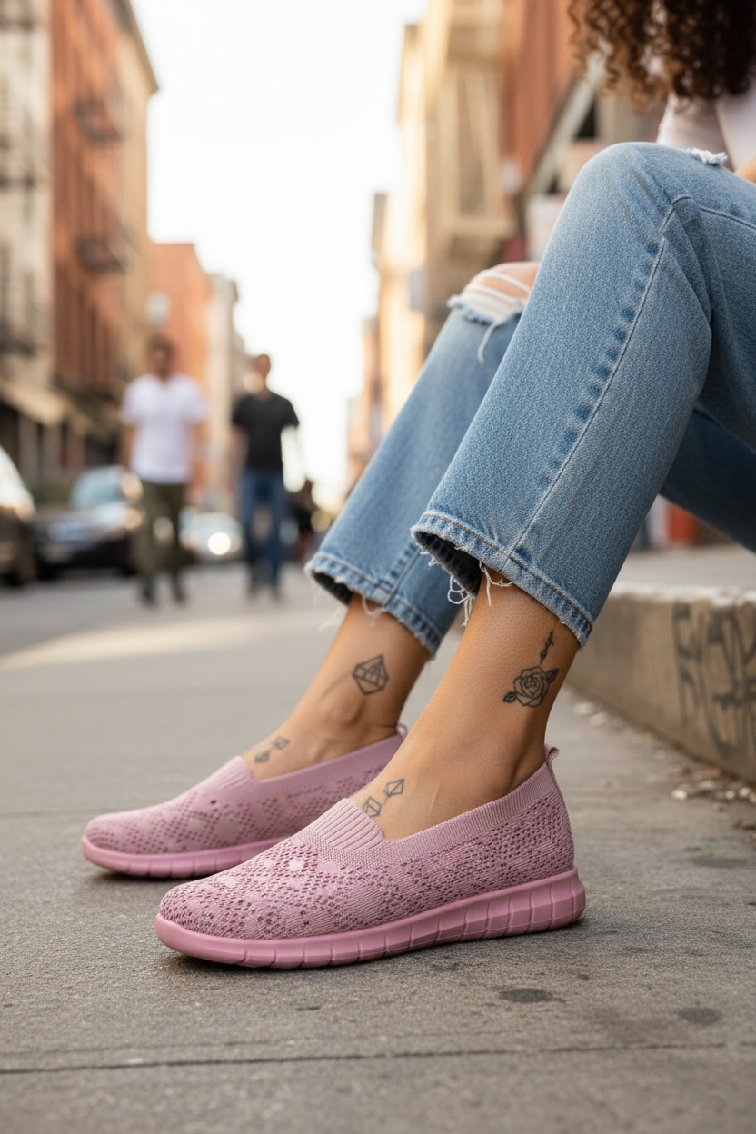Espadrile dama casual roz CL01 T51-2
