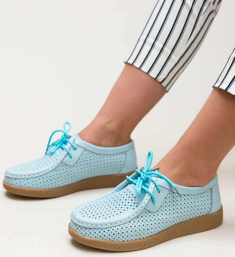 Pantofi Albastri Yorker - Confort Zi de Zi - imagine 2