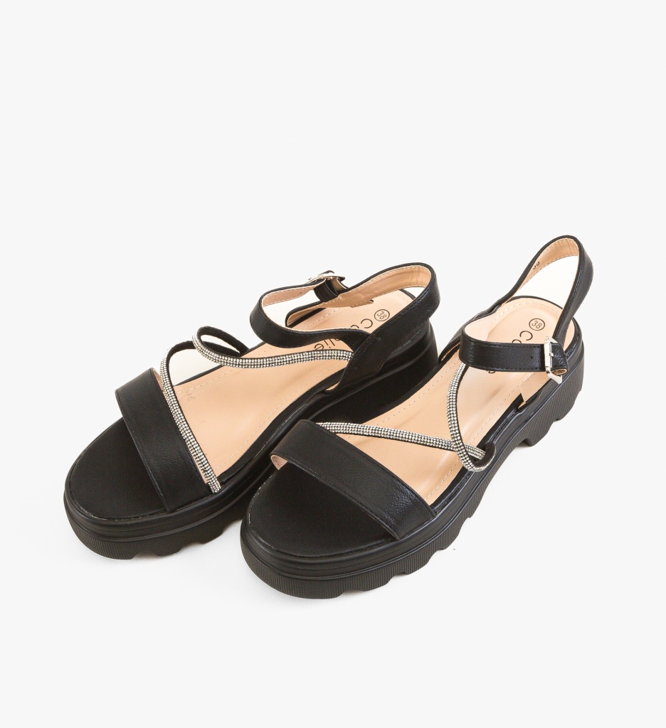 Sandale Lance Negre - Eleganță și Confort - imagine 5