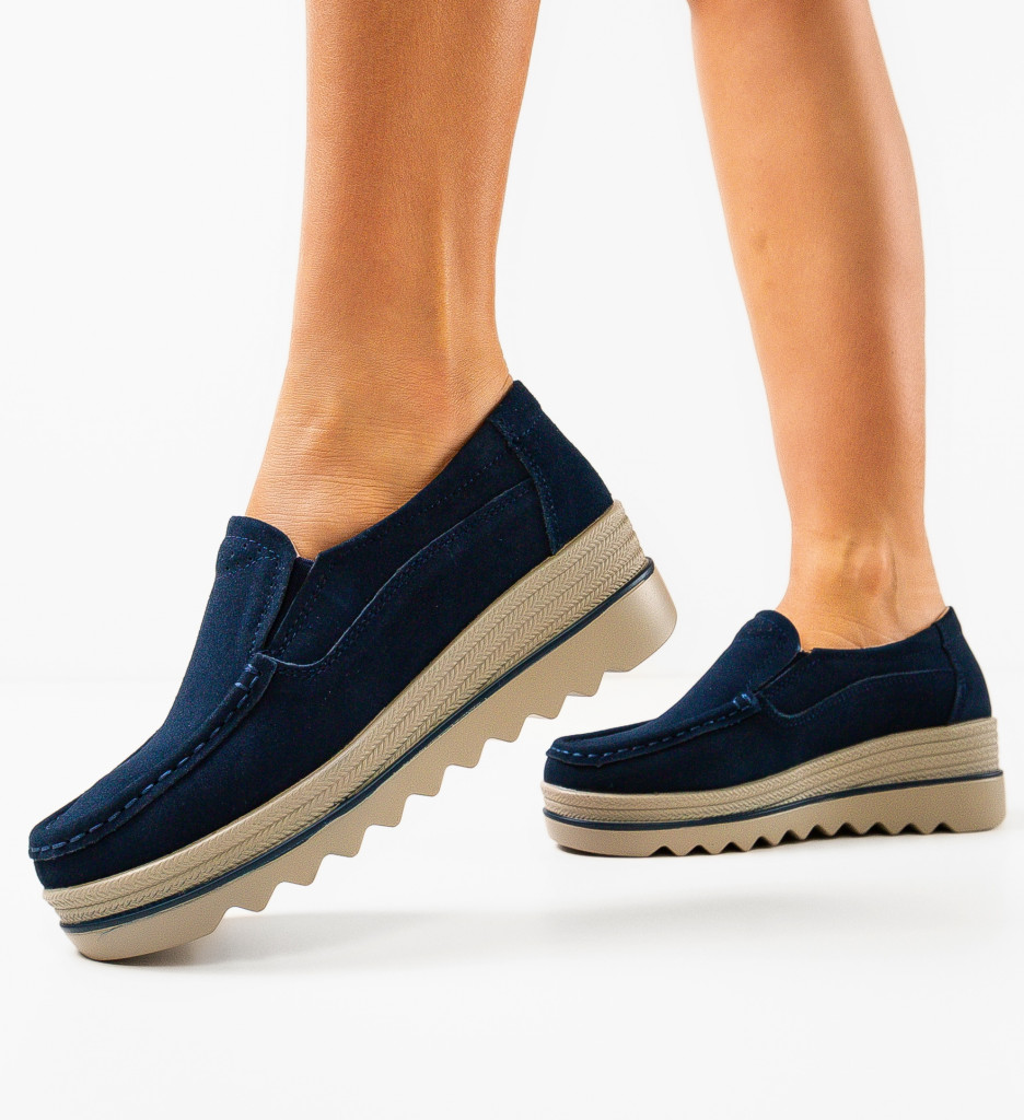 Pantofi Casual Smirno Bleumarin - Confort & Stil - imagine 2