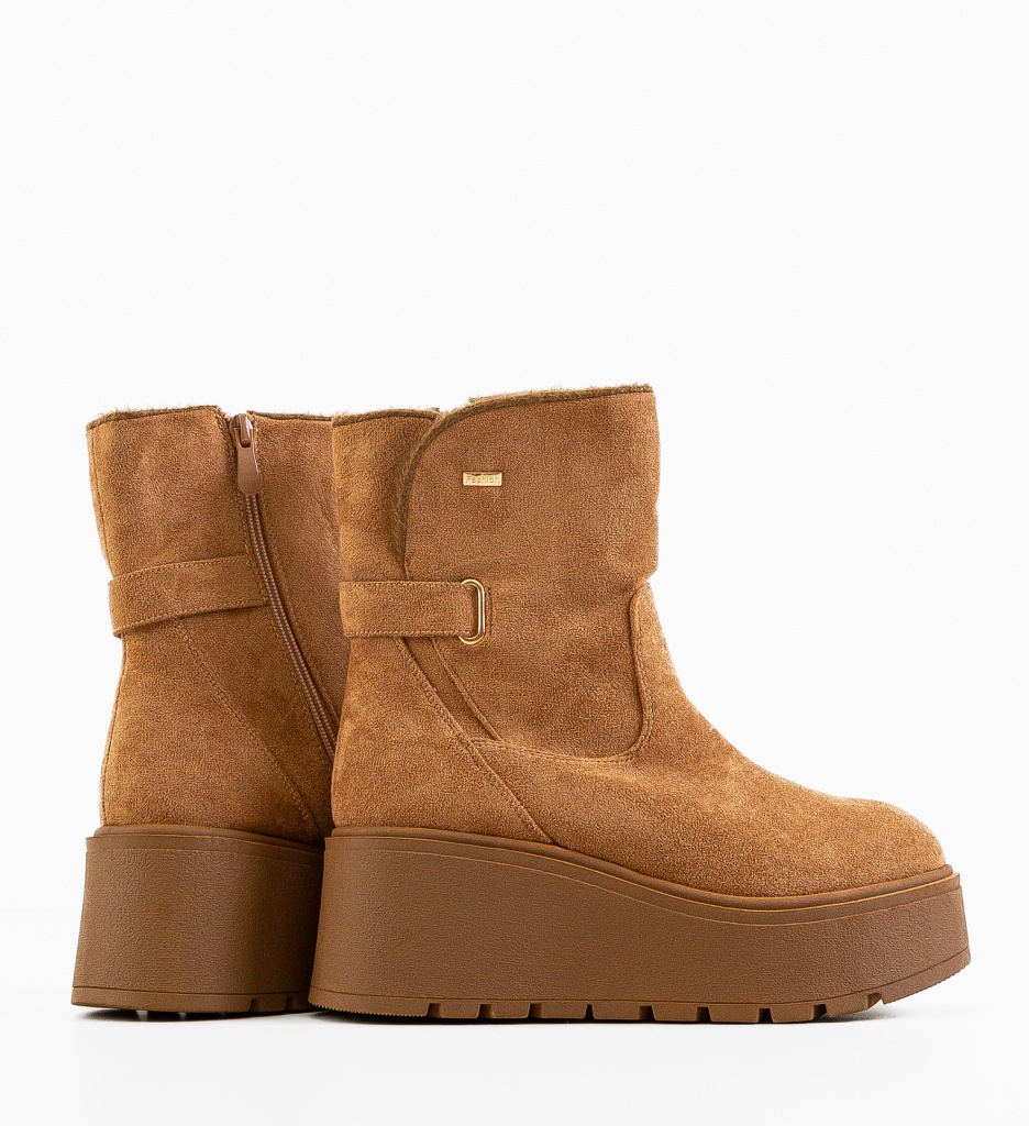 Ghete Dama Adelyny Camel - Eleganță și Confort - imagine 5