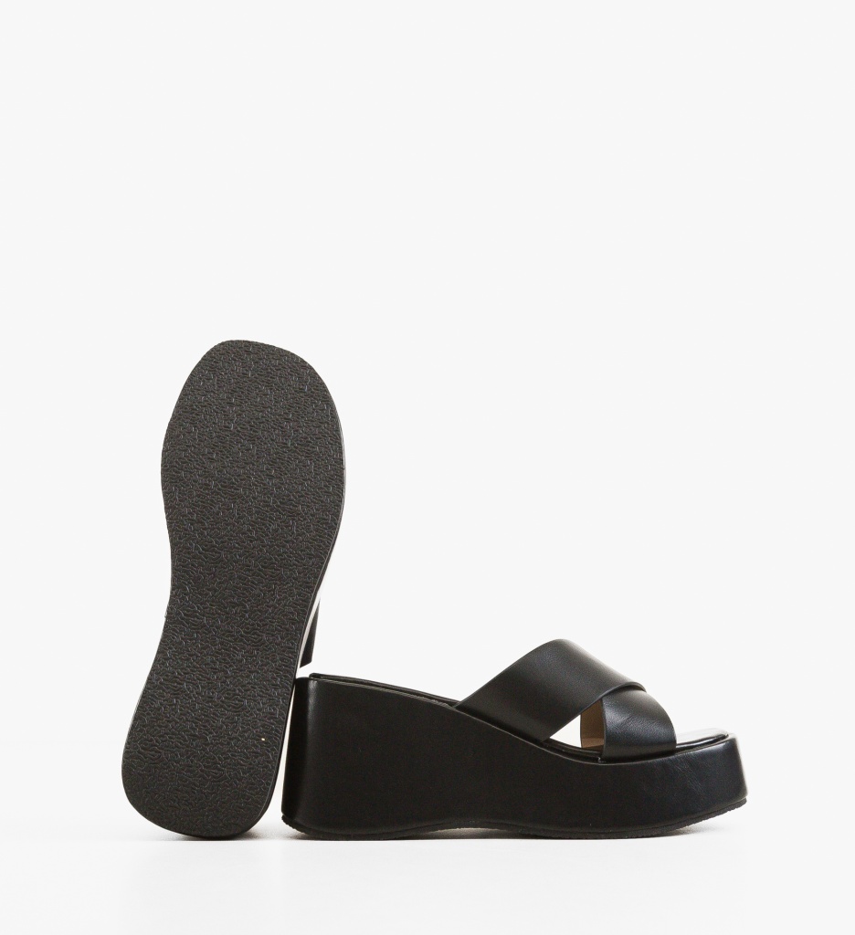 Sandale Platforme Odora Negre | Design Modern - imagine 4