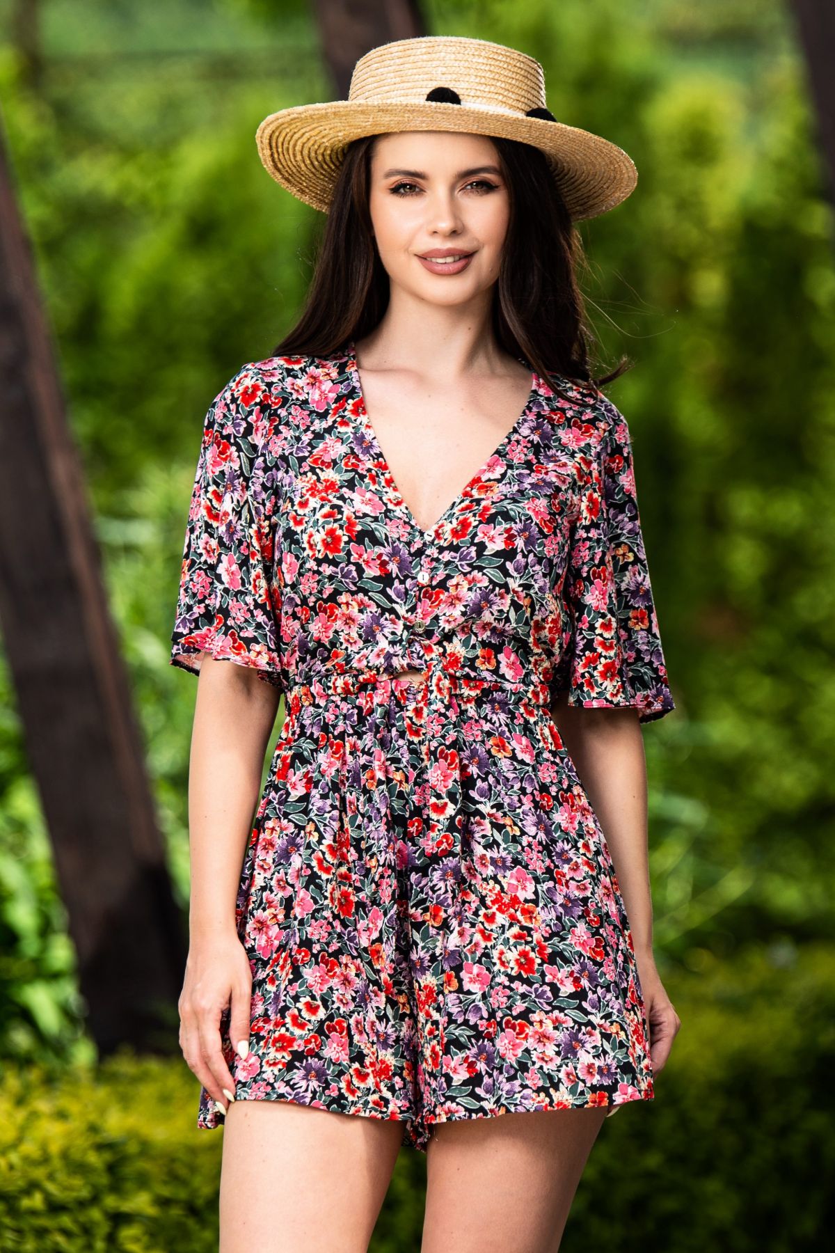 Salopeta Floral Inpuff Basic | Confort de Vară