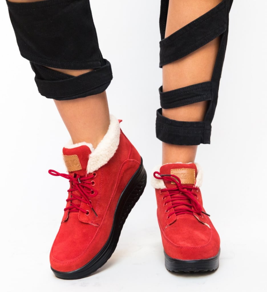 Pantofi Casual Rosii - Confort & Stil