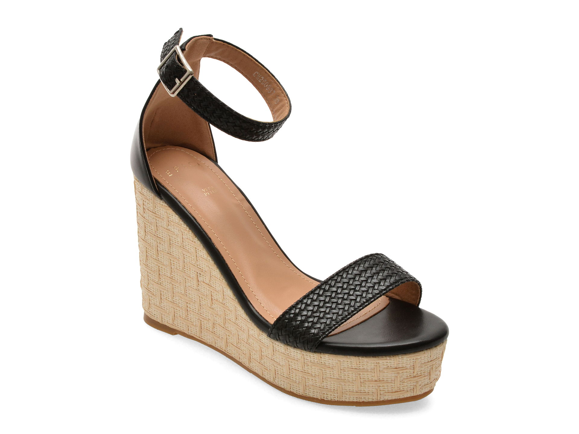 Sandale EPICA Negre 987 Piele Ecologică