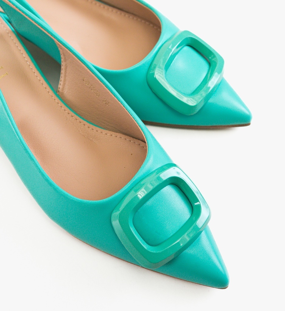 Pantofi cu Toc Olenna Verzi | Eleganță și Stil - imagine 2