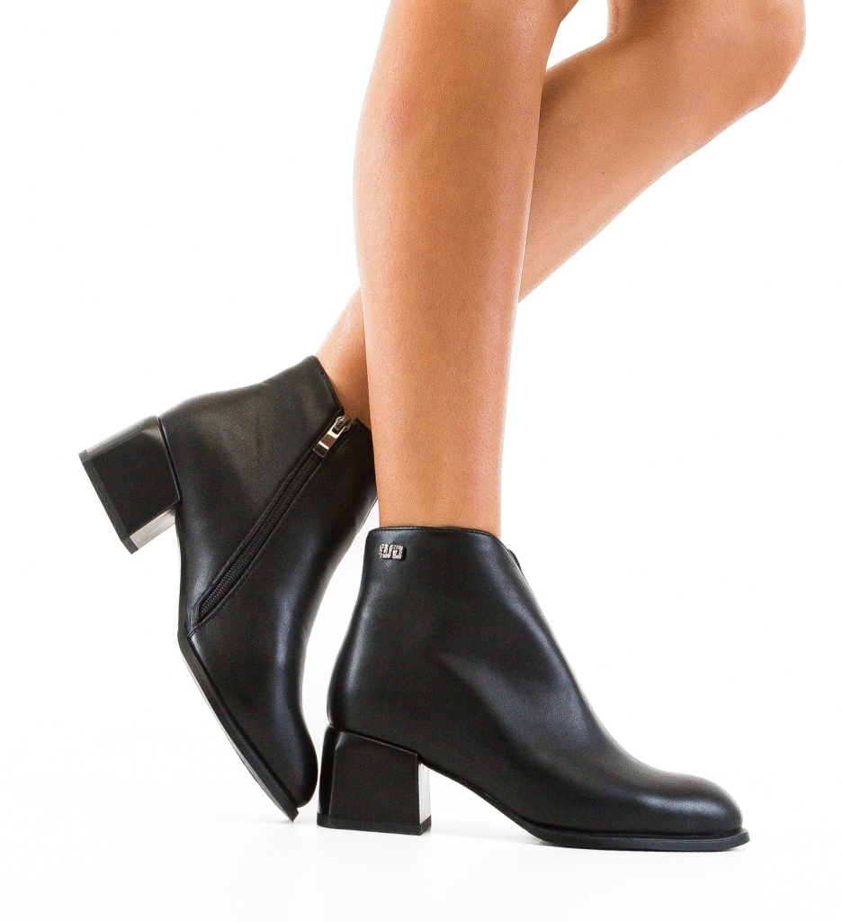 Botine Dama Olaj Negre - Eleganță Urbană - imagine 2