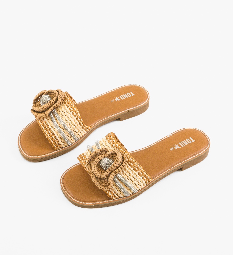 Papuci Dama Koral Bej - Confort și Eleganță - imagine 5