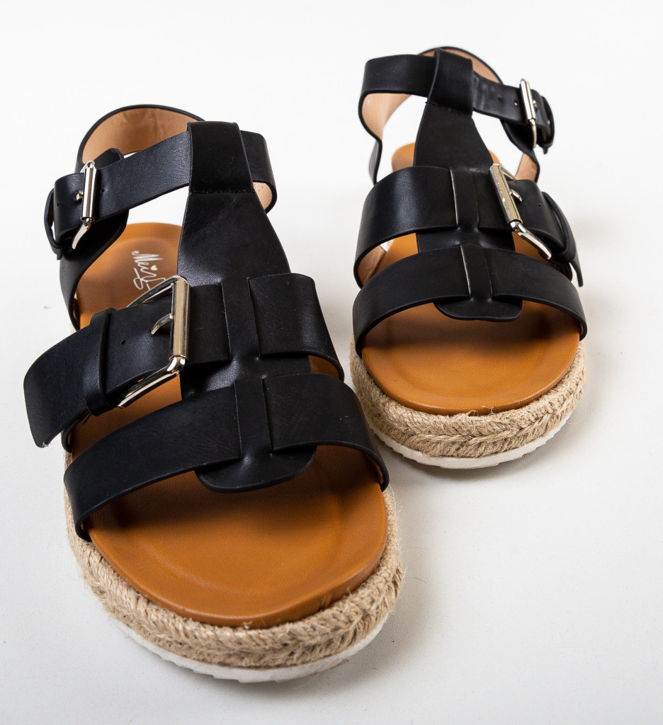 Sandale Hurst Negre | Eleganță și Confort Vară - imagine 6