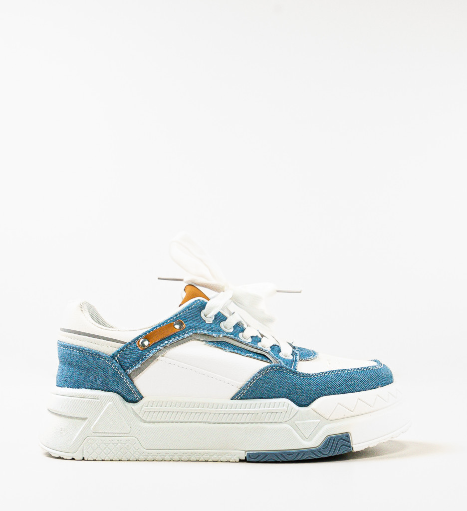 Sneakers Dama Albastri Kryst - Confort Sport - imagine 4