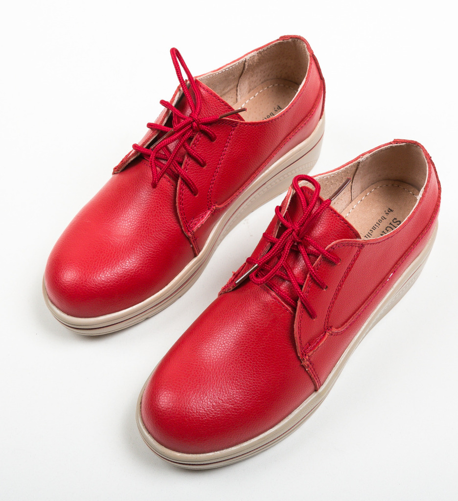 Pantofi Casual Lionata Rosii - Stil și Confort - imagine 5