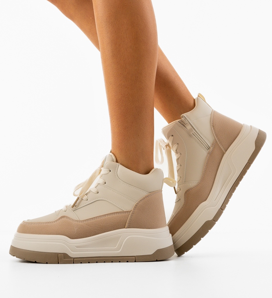 Sneakers Dama Nesku Bej - Confort și Stil