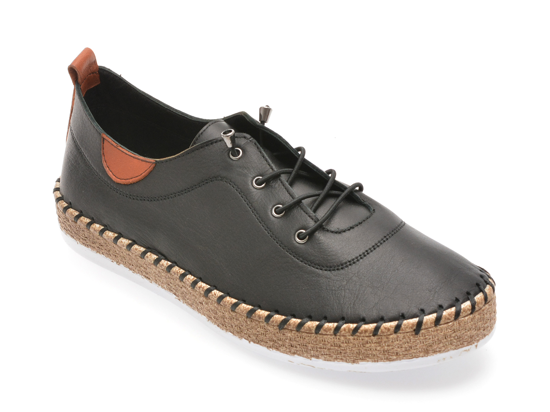 Pantofi EVIDA negri din piele | Eleganță și confort