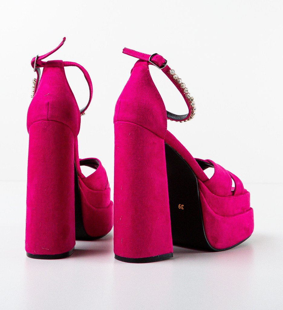 Sandale Aky Fuchsia | Eleganță și Stil - imagine 5