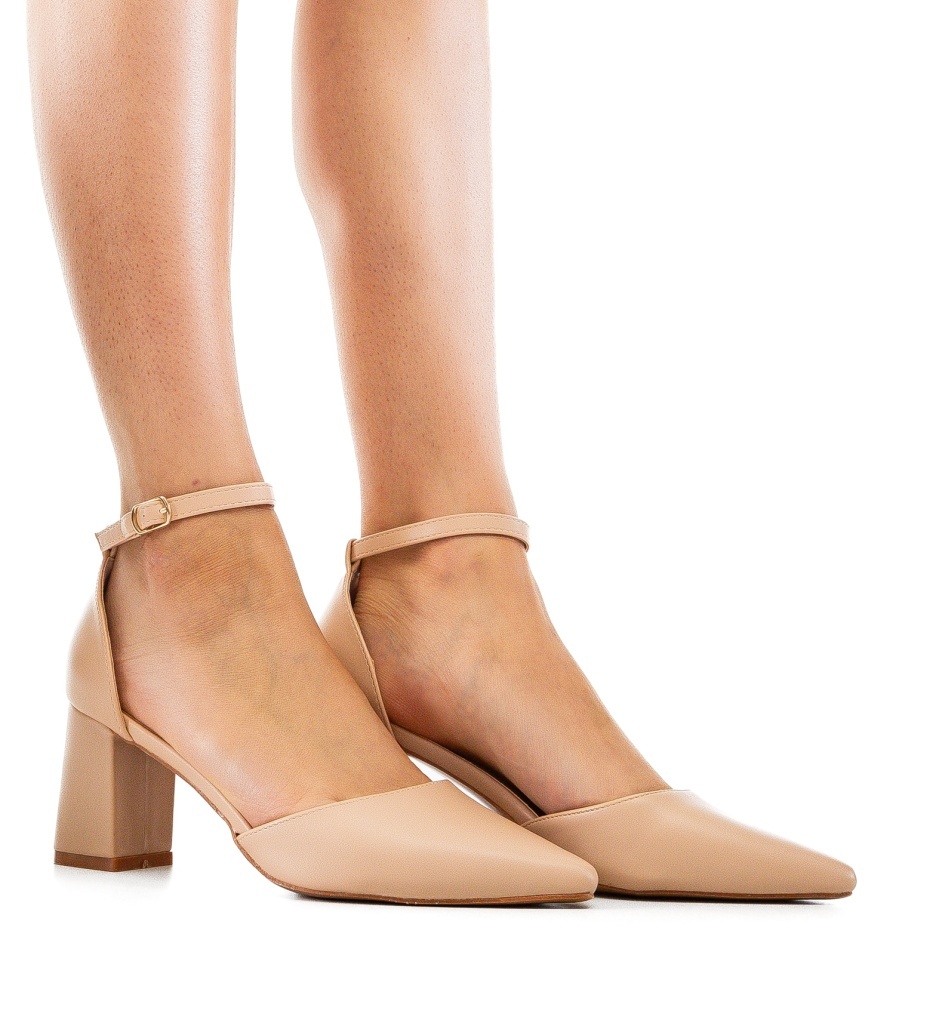 Pantofi Dama Abes Bej Eleganți - imagine 3