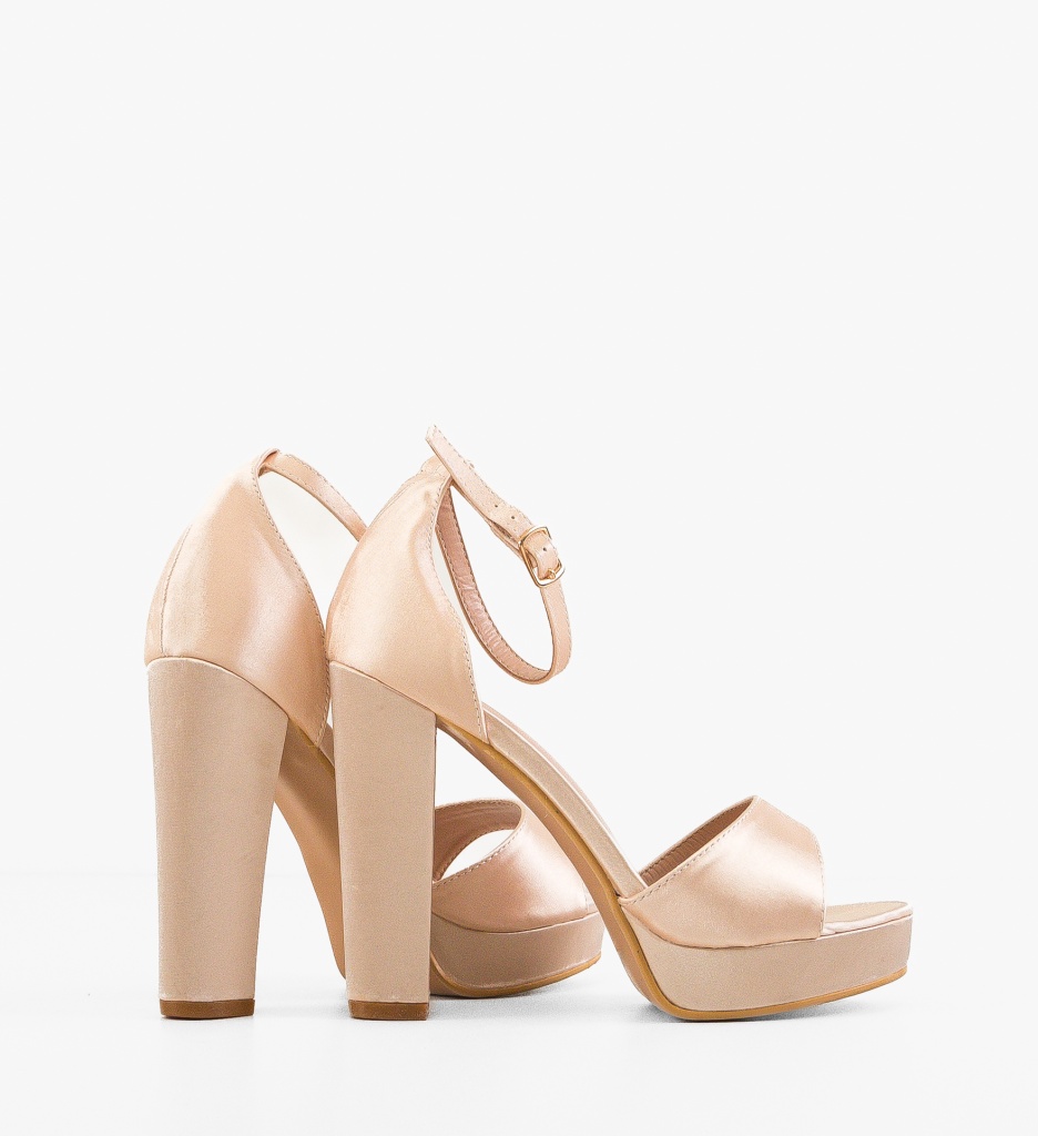 Sandale Clara Bej cu Toc Elegant | Comfort Premium - imagine 2