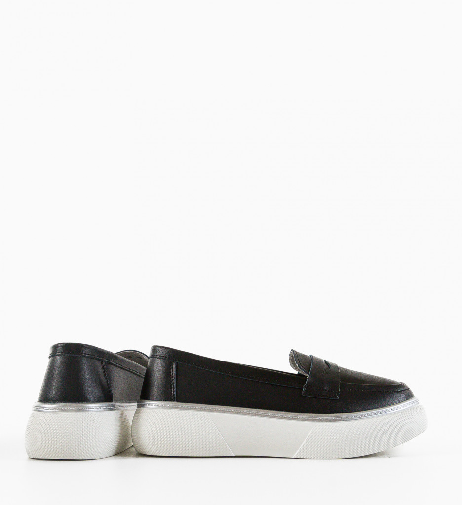 Pantofi Casual Dama Prossy Negri - Confort & Stil - imagine 3