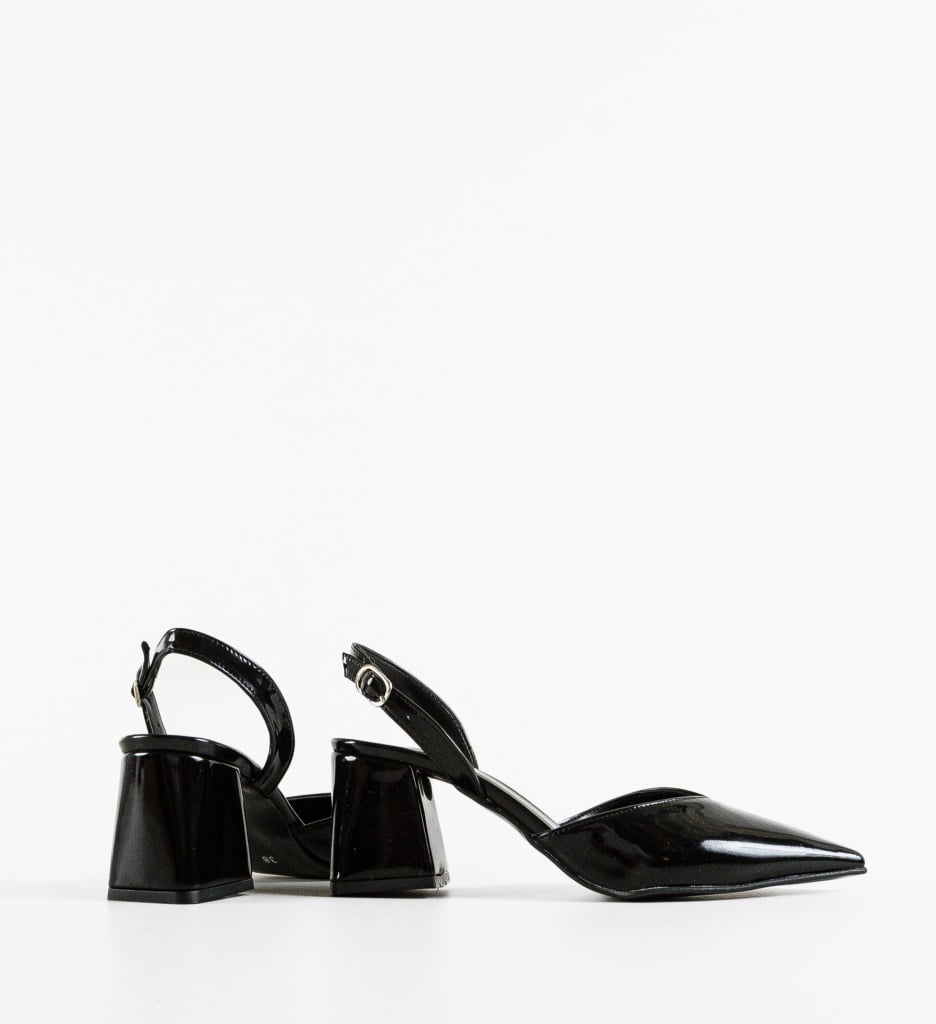 Pantofi cu Toc Hagra Negri | Eleganță - imagine 3