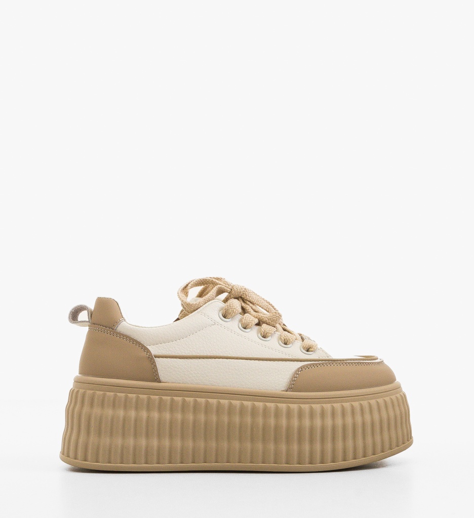 Sneakers Staty Bej - Confort și Stil Feminin - imagine 3