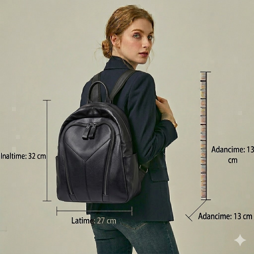Rucsac Dama Delis Varvara GT2071 din Piele Naturala - imagine 2