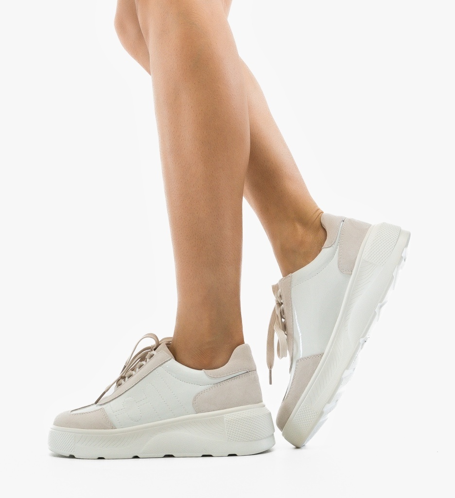 Pantofi Casual Mynbai Albi – Confort și Stil - imagine 3