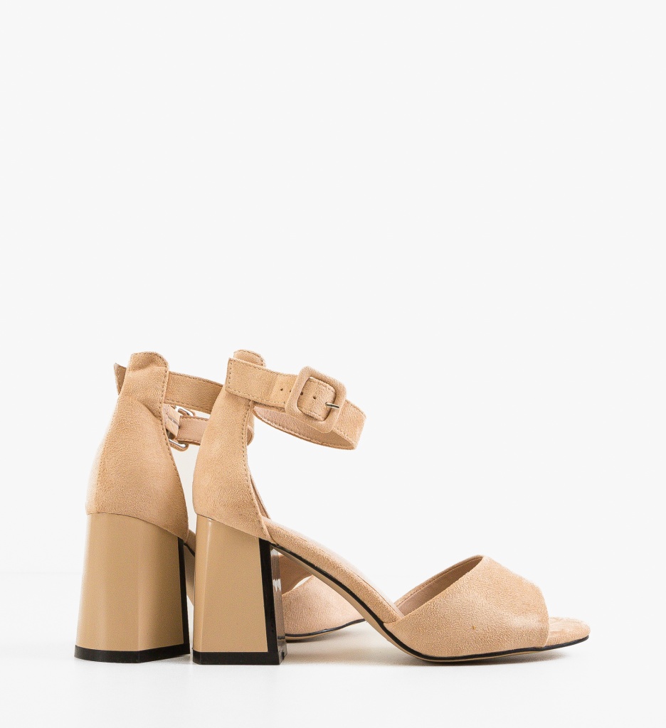Sandale Kraspe Bej cu toc - Eleganță și confort - imagine 3