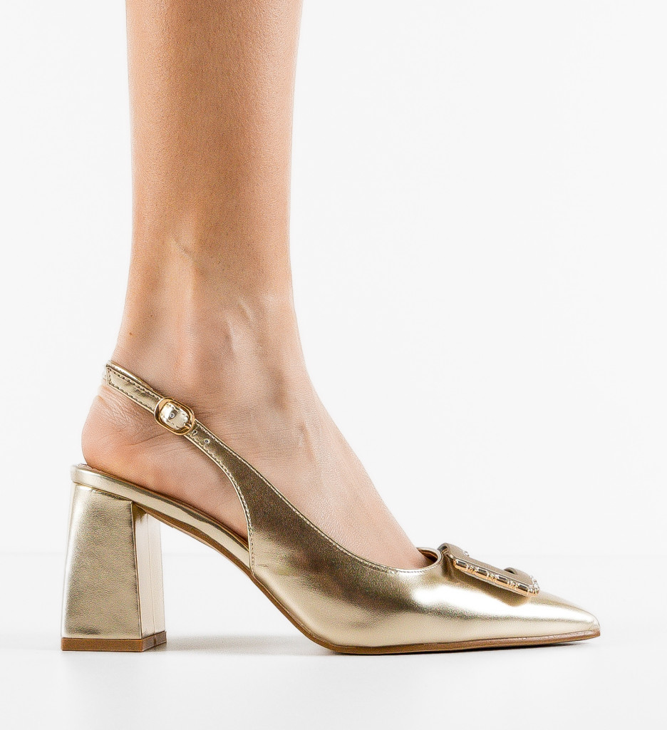 Pantofi Gentalya Aurii - Eleganță și Stil - imagine 7
