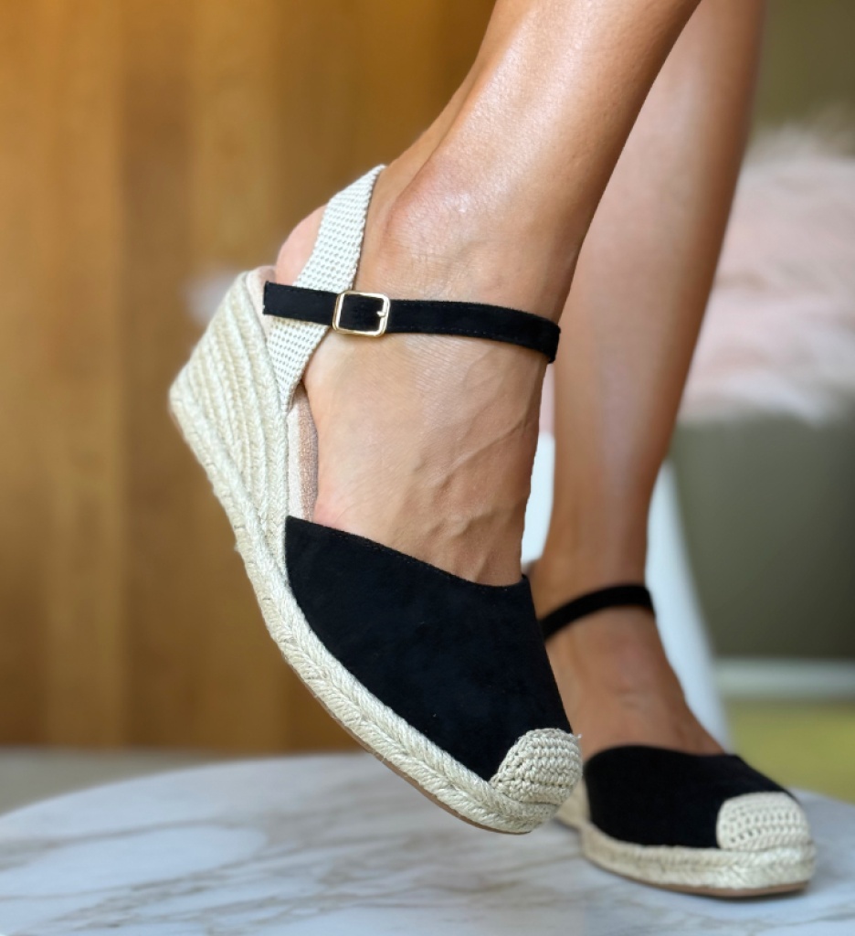Sandale Dama Platforme Negre Moana - Stil și Confort - imagine 3