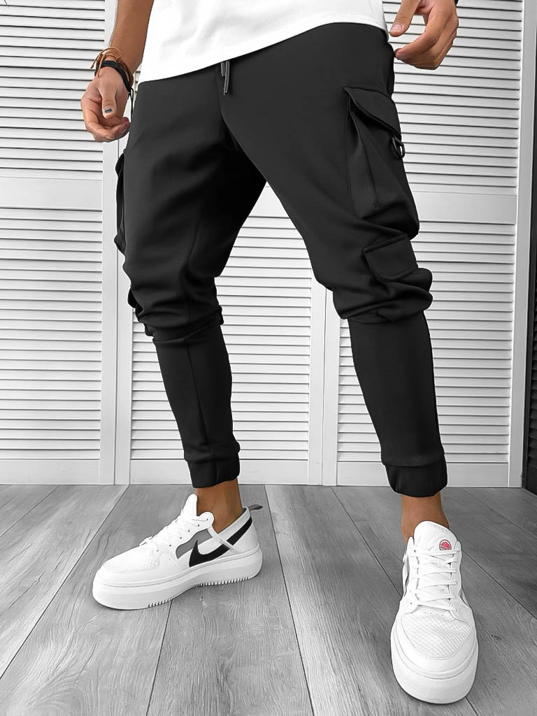 Pantaloni Trening Cargo Negri | Confort & Stil Urban