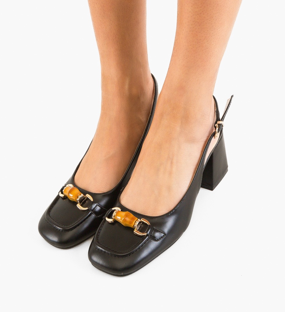Pantofi Nasee Negri - Eleganță și Stil - imagine 4