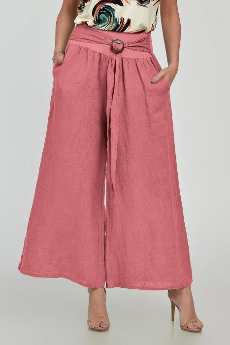 Pantaloni In Roz Shopika | Talie Universala
