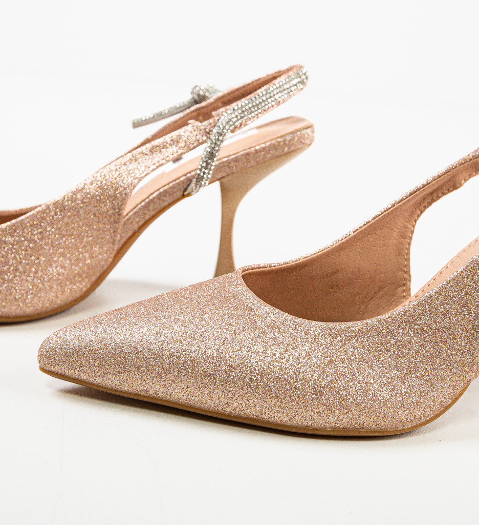 Pantofi Dama Qam Aurii - Eleganță și Stil - imagine 8