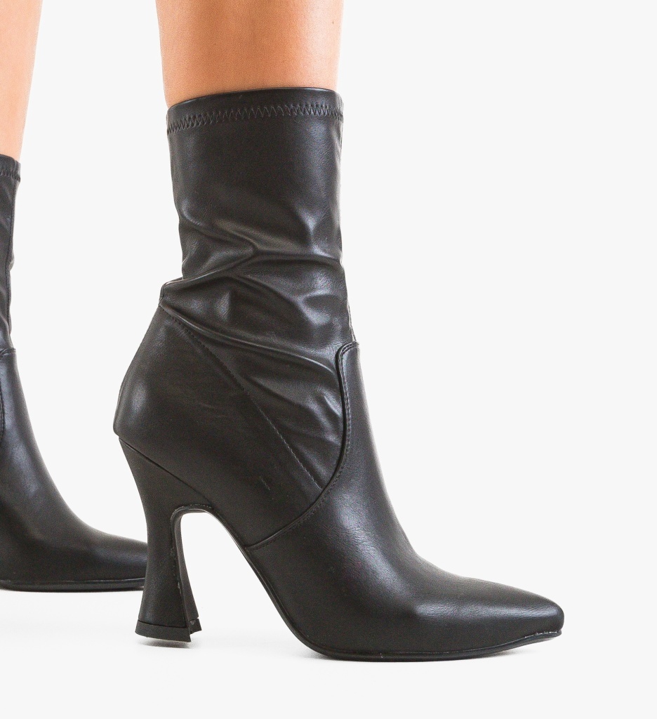 Botine Dama Josephine Negre | Eleganță și Stil - imagine 4