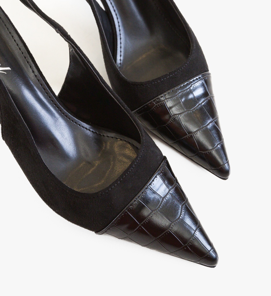 Pantofi dama Hegrid Negri eleganți - imagine 5