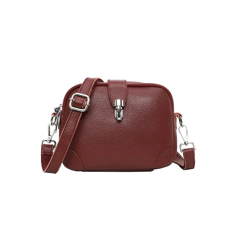 Geantă Delis Bordo Piele Naturală Eira GT3351