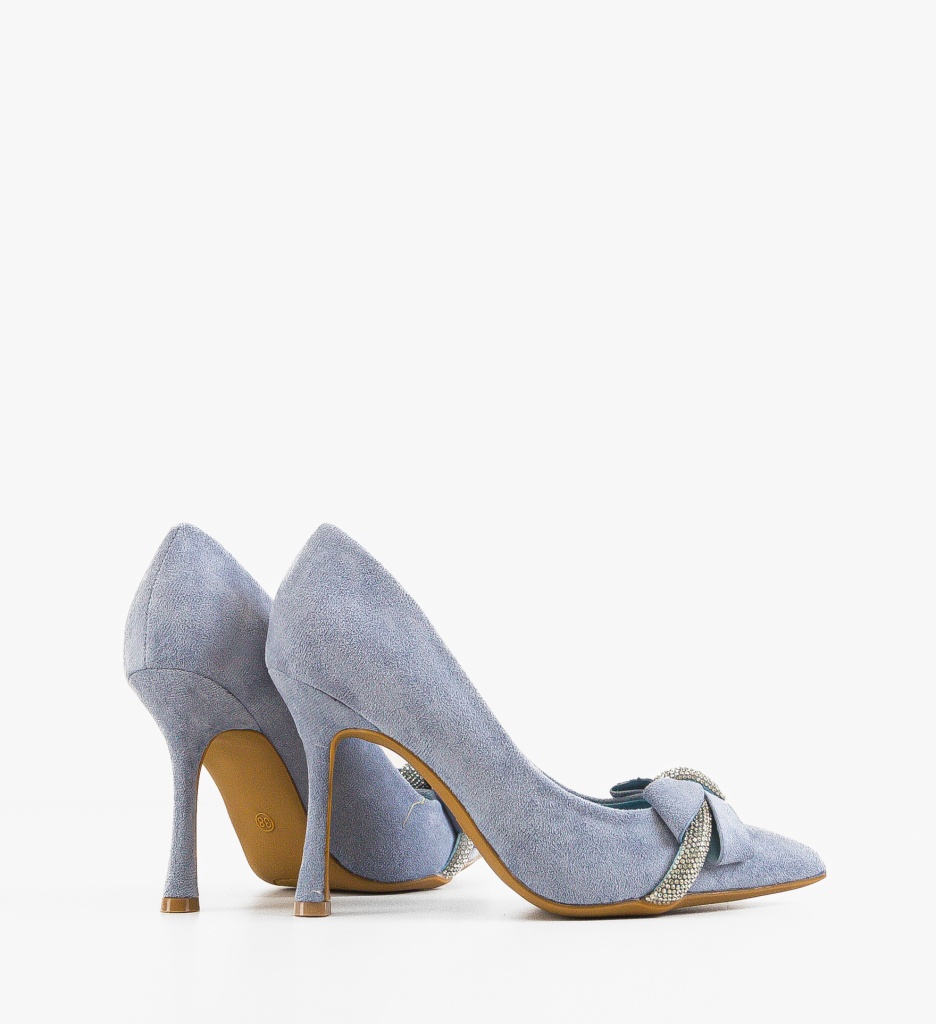 Pantofi Stiletto Subhaa Albaștri - Eleganță și Stil - imagine 3